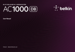 Belkin AC1000 DB User manual
