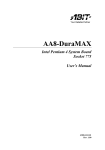 Abit AA8-DuraMAX User`s manual