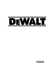 DeWalt DW006 Technical data