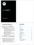 Motorola MOTORAZR 68000201472-C User`s guide