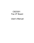 Epson C823301 (Fax I/F) User`s manual