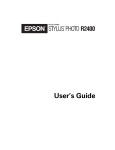 Epson R2400 - Stylus Photo Color Inkjet Printer User`s guide