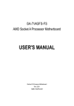 AMD GA-7VASFS-FS User`s manual