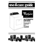 Whirlpool LE5760XS Operating instructions