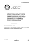 Vizio VMT40-55M User manual