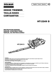 Dolmar HT-2249 D Instruction manual