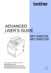 Brother MFC-9460CDN User`s guide
