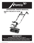 Mantis 7566 Operator`s manual