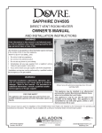 Dovre SAPPHIRE DV450S Owner`s manual