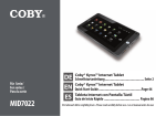 Coby MID7022 Specifications