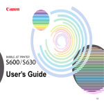 Canon S 630 User`s guide
