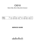 Art CX310 Operating instructions