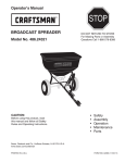 Craftsman 486.24321 Operator`s manual