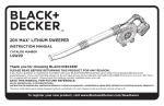 Black & Decker LSW20 Instruction manual