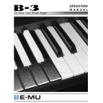 E-Mu B-3 Specifications