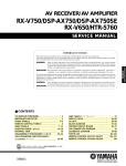 Yamaha RX-750 Service manual