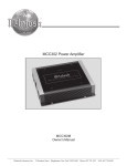 McIntosh MCC302M Owner`s manual