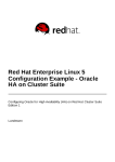 Red Hat CLUSTER SUITE FOR ENTERPRISE LINUX 5.1 Install guide