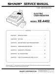 Sharp XE-A402 Service manual