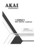 Akai S950 Operator`s manual