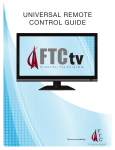 UNIVERSAL REMOTE CONTROL GUIDE