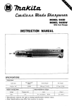Makita 903DW Instruction manual