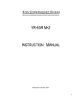 Von Schweikert Audio VR-4SR Mk2 Instruction manual