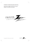 Zenith XBS444 Owner`s manual