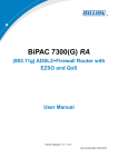 Billion BiPAC 7300G User manual