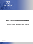 Qlogic Fibre Channel HBA and VM Product specifications