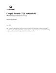 HP Compaq Presario,Presario 8072 System information