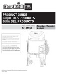 Char-Broil 14101550 Instruction manual