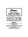 Audiovox Rampage ACD-20 Owner`s manual