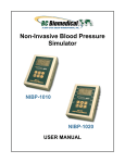 BC Biomedical NIBP-1020 User manual