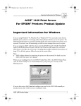 Epson C1440AXIS - Axis 1440 Print Server User`s manual