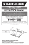 Black & Decker 7558 Instruction manual