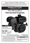 Predator 346 Owner`s manual