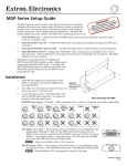 Extron electronics Multi-Graphic Processor MGP 464 HD-SDI Setup guide