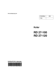 Wacker Neuson RD 27-100 Operator`s manual