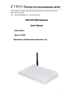 Estross Telecom ET-8848 User`s manual
