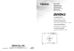 Clarion DVH943 Owner`s manual