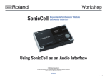 Roland SonicCell Owner`s manual