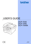 Brother DCP-7045N User`s guide