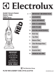 Upright Vacuum Cleaner Owner`s Guide Z8800 Series IMPORTANT