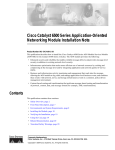 Cisco WS-C6500-SFM - Switch Installation guide