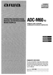 Aiwa ADC-M60 Specifications