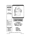 Craftsman 113.179255 Owner`s manual