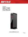 Buffalo WHR-1166D User manual