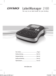 Dymo LabelManager 10D User guide