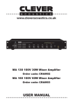Clever Acoustics MA 130 100V 30W User manual